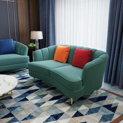 Bank Fluweel Textiel Woonkamer Bank Banken Klassiek Driepersoons xl Bekleding