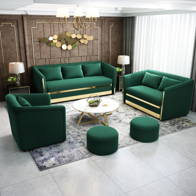 Sofa set Textiel Bankstellen Ontwerp Modern Bank 3+1 Zits Banken