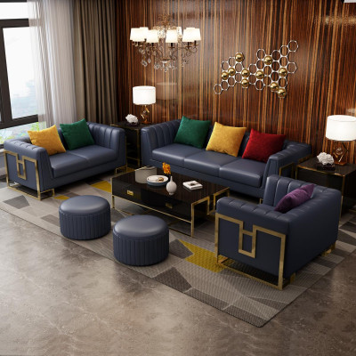 Bankstel Big Set 3+1 Zits Leren Bank Bankstel Design Bankstellen