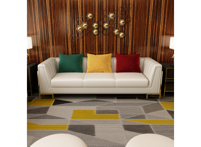 Bankstel van 3 zits leren bankstellen bank bekleding decor bankstel moderne.
