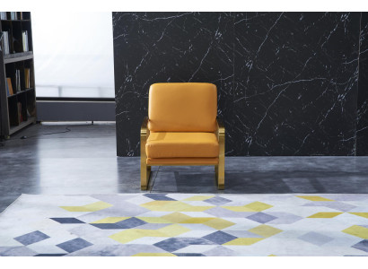 Fauteuil Club Designer Lounge Stoel Leun Bekleding Bank 1 Zits TV Nieuw