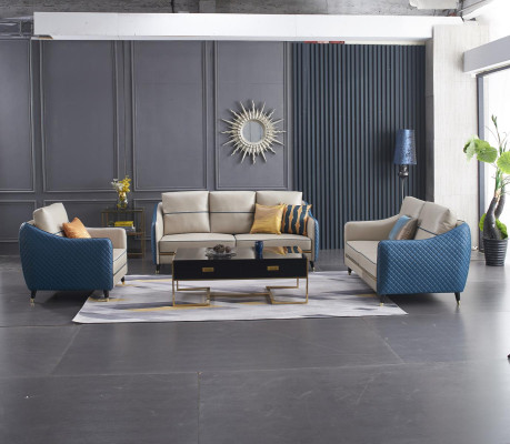 Ontwerp Klassieker Chesterfield Groot xxl 3-Zits Bank Leer Stof Bankstellen