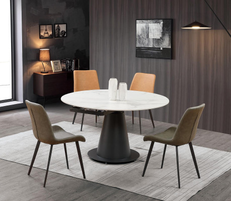 Eetkamer Design Meubelstoelgroep Tafel 4 Armstoelen Set Suite Nieuw