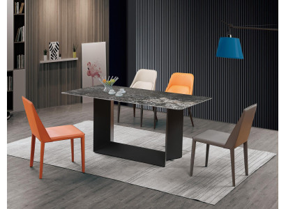 Hoogwaardige tafel Luxe tafels Eetkamer meubels Kolomvoet marmer