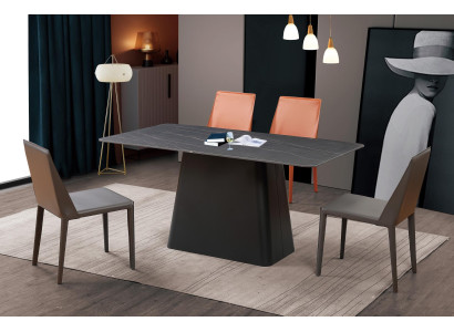 Klassieke tafel Eettafel Hout Eetkamerset 4x Stoelset Stoelen
