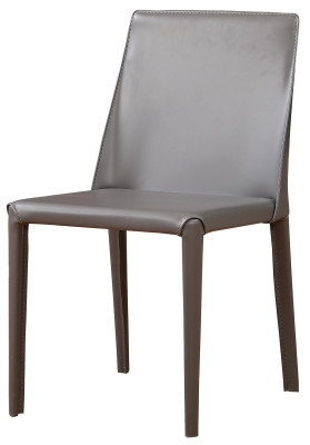 Moderne fauteuilstoel 1x eetkamer tv-zitkussen grijze leunstoel nieuw.