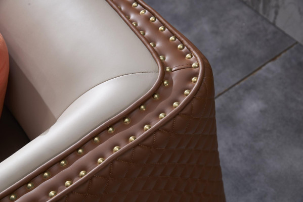 Sofa driezitsbank Klassieke Nieuwe Bekleding 3-zitsleren bank Decoratieve banken