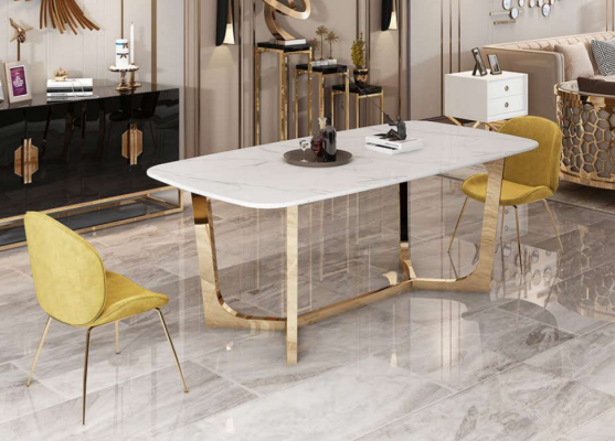 Italiaanse stijl meubels Eettafel Tafel Houten meubels Eetkamer 180x90cm Eettafels