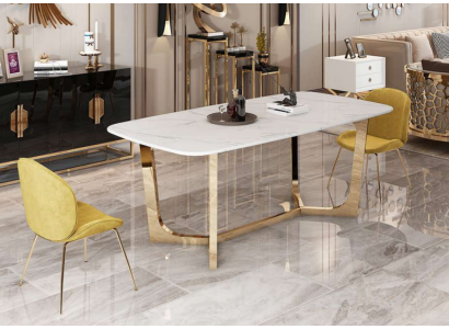 Italiaanse stijl meubels Eettafel Tafel Houten meubels Eetkamer 180x90cm Eettafels