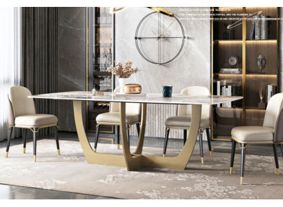 Luxe meubels Metalen tafels 180x90cm Woonkamer Hotel Eetkamer Tafel Ontwerper Nieuw