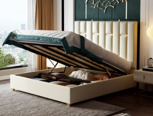 Luxe slaapkamer tweepersoonsbed 150/180x200cm metaal nieuw hotel