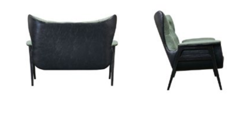 Chesterfield bank 2-zits gestoffeerde design bankstel bankstel bankstel tweezitter