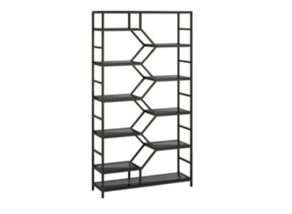 Metalen rek scheidingswand ontwerper luxe rekken loft stijl kast zwart.
