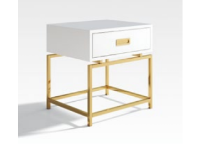 Nachtkastje Nachtkast Ladekast Decoratie Bijzettafel Console Hoogglans Goud
