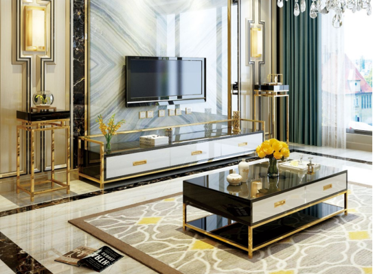 Modern ontwerp woonwand woonkamer dressoir RTV-rek + zijden