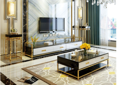 Modern ontwerp woonwand woonkamer dressoir RTV-rek + zijden