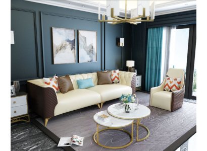 Ontwerper Bank Tafel Rond Tafels Ronde Bank Metaal Glas Decoratie Bijzettafels Wonen