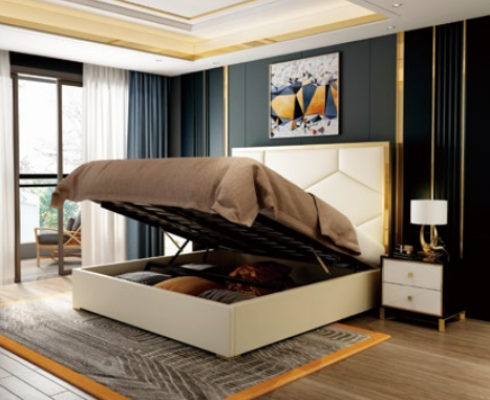 Beddecoratie Kussendesign Luxe Dubbele Hotelbedden Slaapkamer Leer