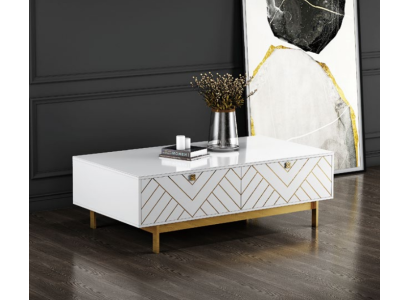 Edelglans salontafel tafel Roestvrijstalen bank bijzettafel VS luxe
