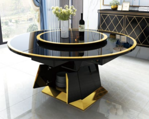 Ontwerp eetkamerstoelset met metalen tafels fauteuils 6x stoelen + tafelset