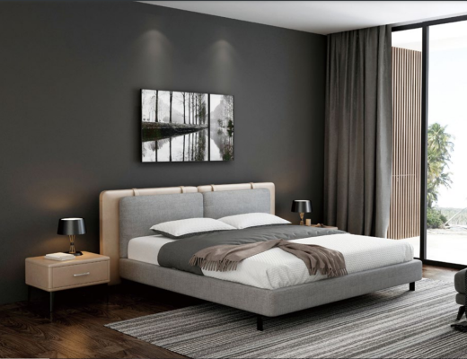Tweepersoonsbed Bed Huwelijksbed Ontwerp Luxe Luxe Bedden Gestoffeerd Bed Designbed