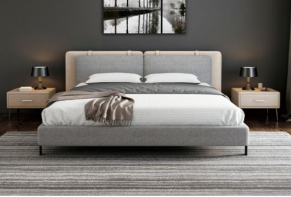 Tweepersoonsbed Bed Huwelijksbed Ontwerp Luxe Luxe Bedden Gestoffeerd Bed Designbed