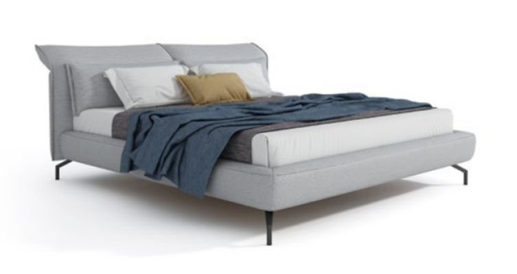 Italiaans designmeubilair bed tweepersoons slaapkamer 180x200cm leer