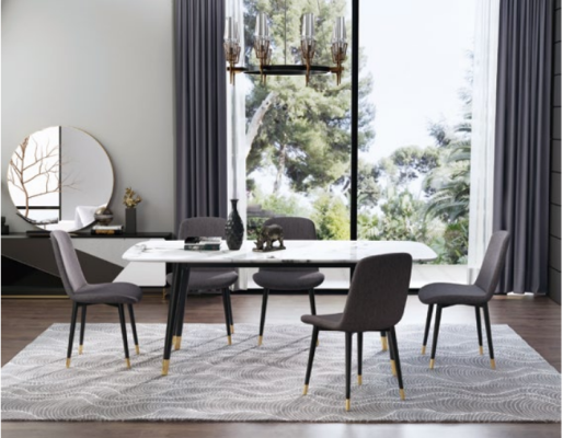 Eetkamerset Tafel 5x Stoelen Zitgroep Eetgroep Eetkamerset