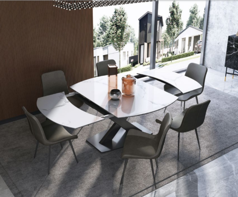 Moderne houten eettafel tafel hout tafels 120/180cm eetkamer uittrekbaar