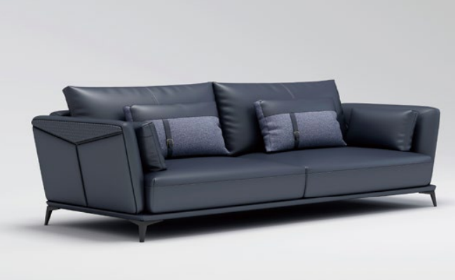 Italiaanse bankstel set 3+2+1 groep leren bank Modern bankstel