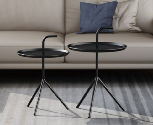 Stel 2x salontafel decoratie bijzettafel designer woonkamertafel.