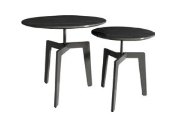 Stel 2x decoratieve salontafel koffietafel bijzettafel designer woonkamertafel