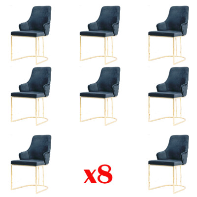 Groep Nieuw Design Eetkamer Compleet Zitgroep Stoel Set 8-delige set