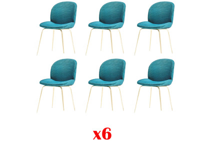 Groene stoelen 6x Luxe Moderne Eetkamer Stoelen Zitje Modern Hout