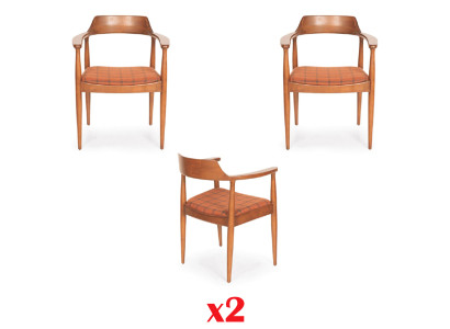 Fauteuilset met 2 zitkussens, klassieke zitkussens van textiel.