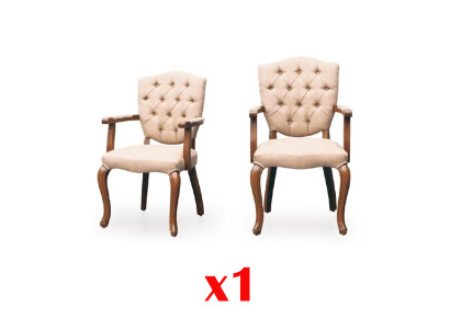 Eetkamerstoel Armstoel Fauteuil Stoel Ontwerp Beklede Stoel Bruin Stoelen