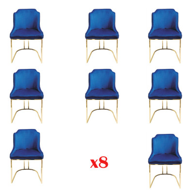 Ontwerp Stoelestel Groep Bekleding Textiel 8 Stoelen Meubels Luxe Set