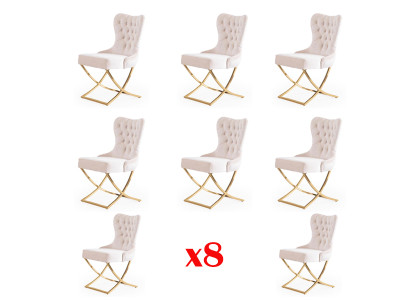 Eetkamerstoel set stoelen set compleet groep eetkamer set 8 stuks