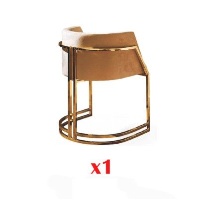 Luxe 1x stoel eetkamerstoel fauteuil woonkamerstoel gestoffeerde stoel