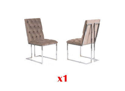Eetkamerstoelen set Sessel design gestoffeerde rugleuning leer textiel