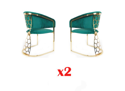 Opvul fauteuil Stoel Eetkamer Restaurant Club Groep 2x Lounge Fauteuil