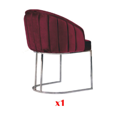 Moderne fauteuil stoel 1x eetkamer tv-lounge gestoffeerde stoel textiel