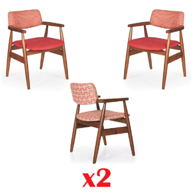 Kussen set groep Nieuw Leunstoel Restaurant Industrie Eetgroep Stoelen