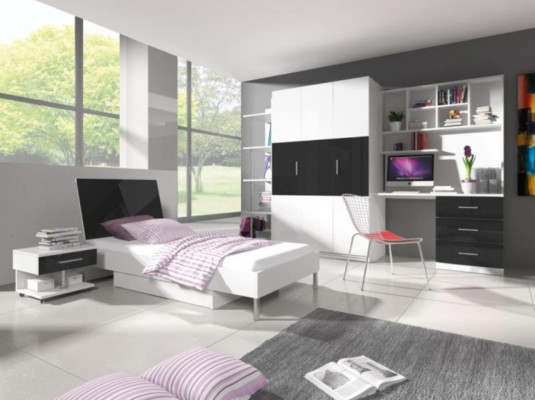 Kledingkast Plank Kast voor slaapkamer kinderen jeugd Zwart