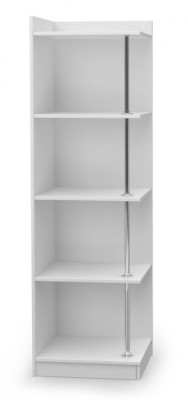 Hoekkast boekenplank boekenkast kast hout voor kinderkamer tienerkamer wit