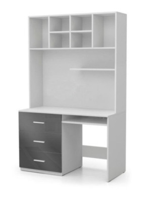 Bureau hoogglans grijs tafel kantoor kinderkamer slaapkamer tafels nieuw.