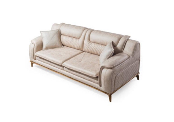 Sofaset 3+3+1 zits Blauwe fauteuil Luxe lederen bank Bank Meubels Western Stijl