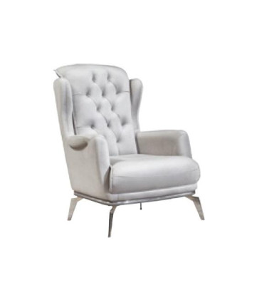 Fauteuil 1-zits Wit Fauteuil Luxe Design Elegante Meubel Italiaanse Stijl