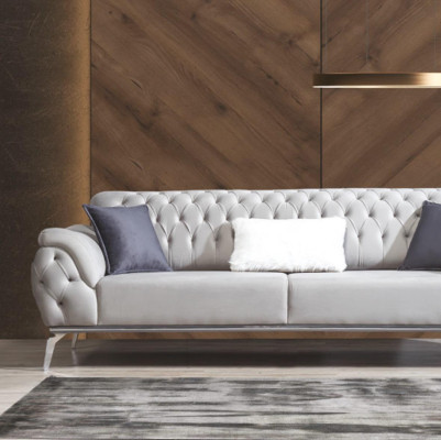 Chesterfield Bank Bank Driezitsbank Luxe meubilair Inrichting