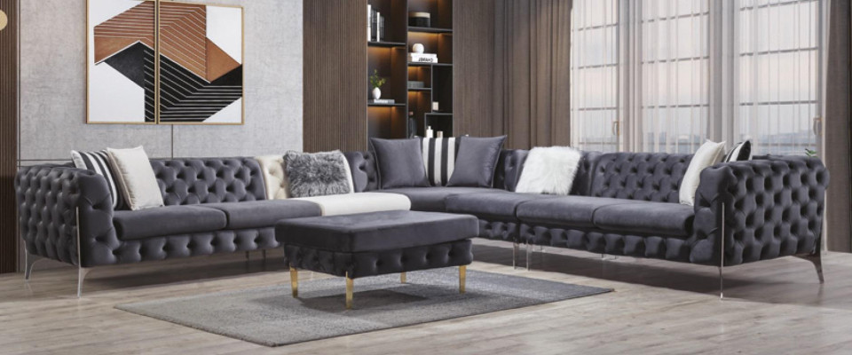 Bank hoekbank bank bekleding hoekbanken banken Chesterfield meubels